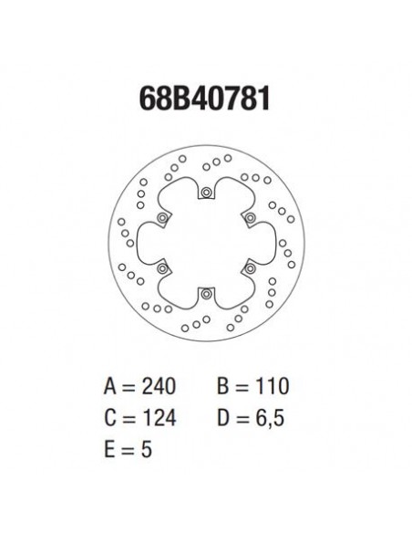 DISCO DE FRENO BREMBO 68B40781