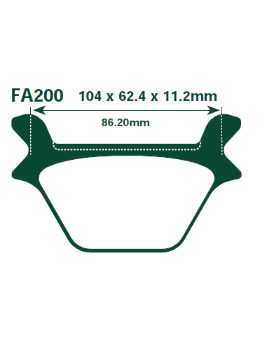 Pastillas de freno EBC FA200 HH