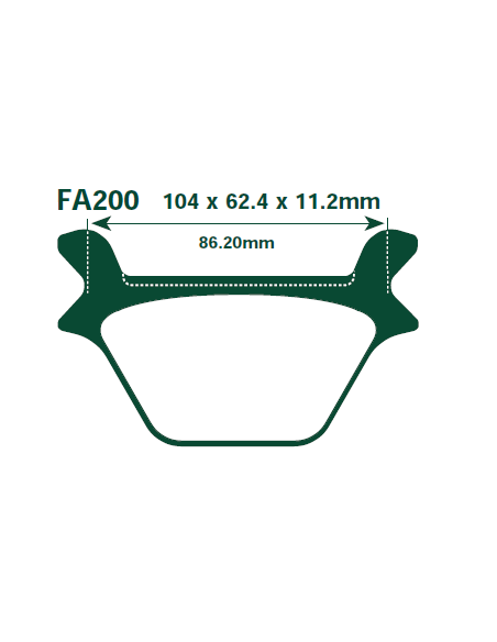 Pastillas de freno EBC FA200 HH