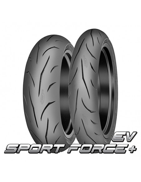 Pack Neumáticos Mitas Sport Force+ EV 120/70-17 58W + 190/55-17 75W